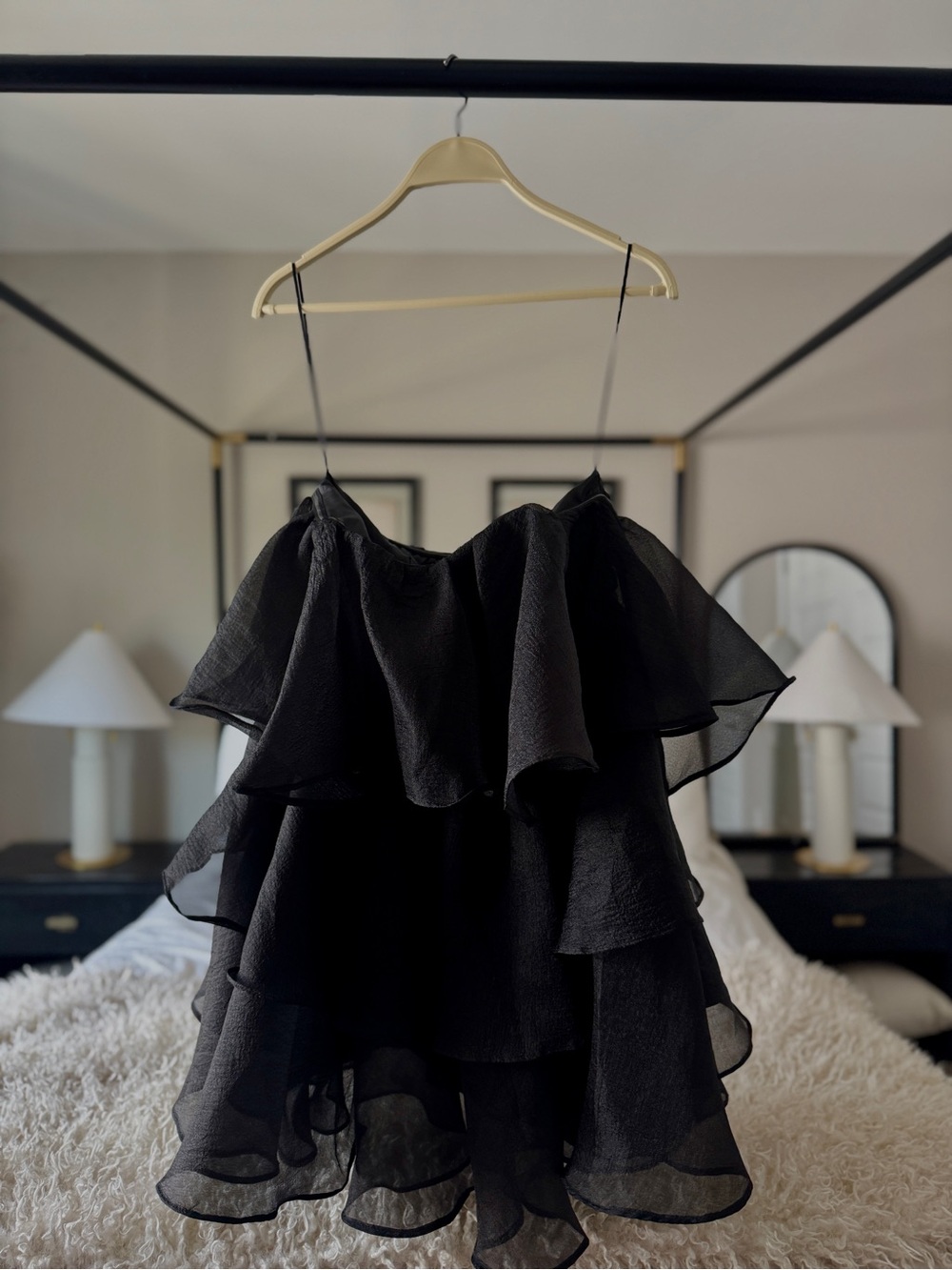 Altar’d State Black Tiered Ruffle Mini Skirt - Picture 5 of 7